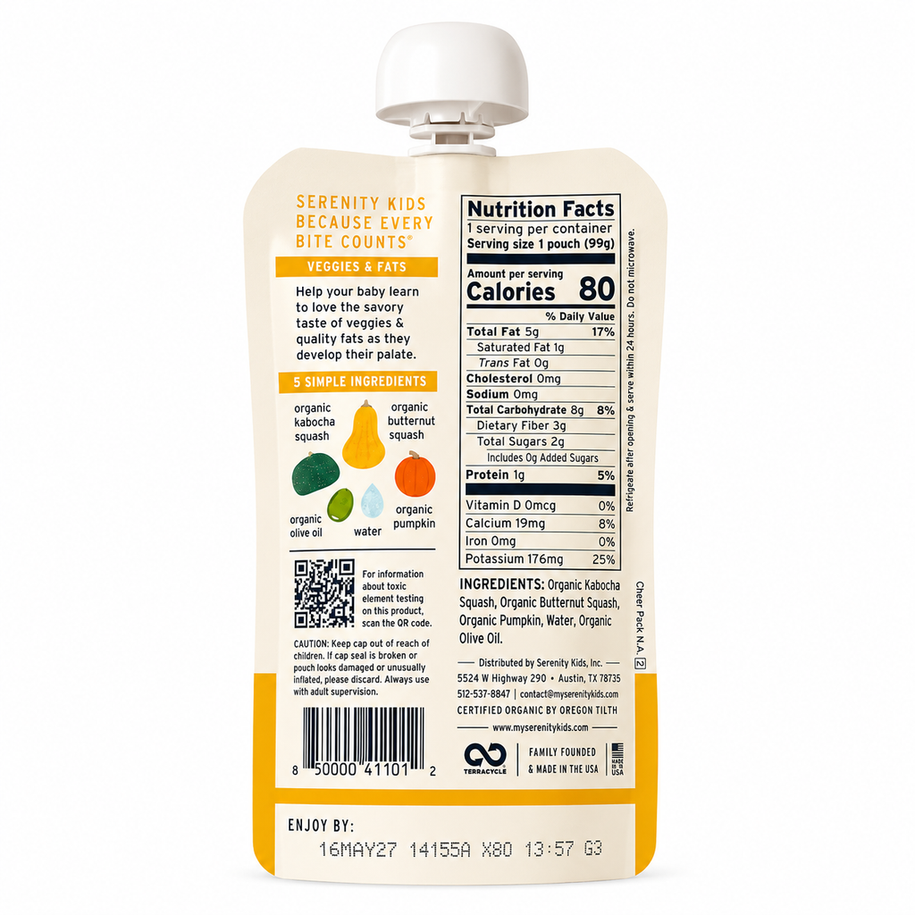 Compota organic squashes - Serenity Kids