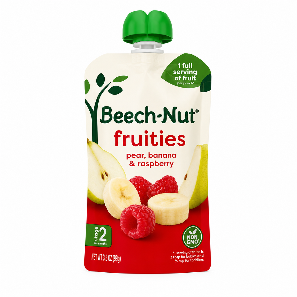Compota de pera, guineo & raspberry - Beech-Nut