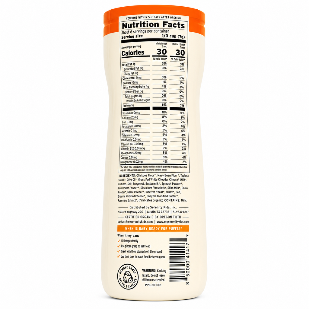 Puffs de pumpkin & canela - Serenity Kids