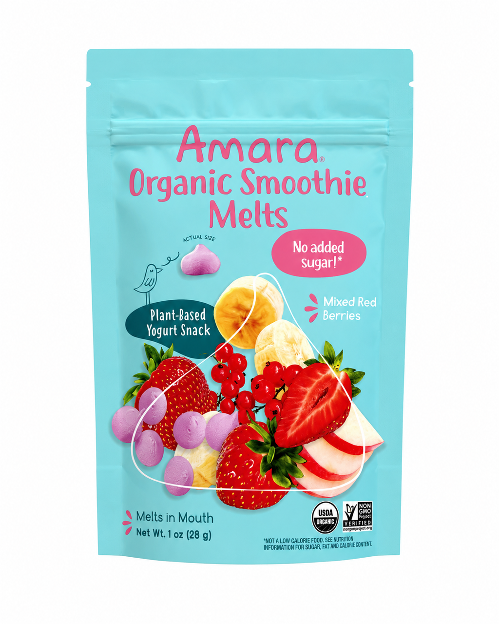 Organic smoothie melts de mixed berries - Amara