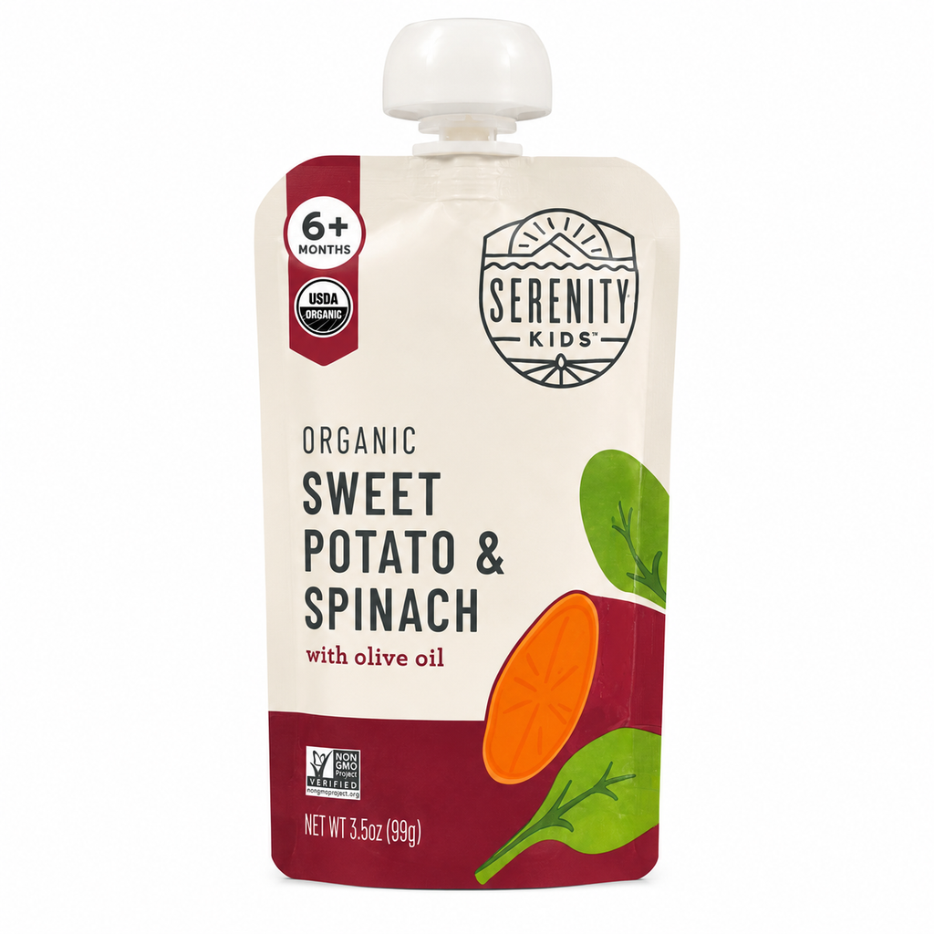 Compota de sweet potato & espinaca - Serenity Kids