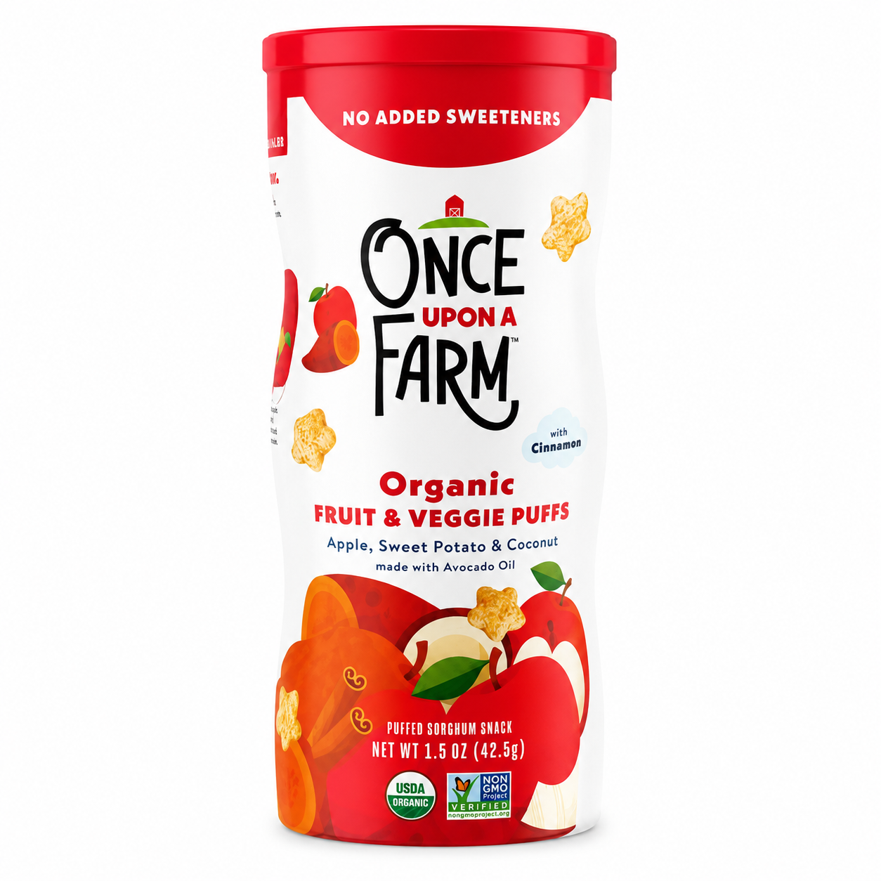 Puffs de manzana, sweet potato & coco - Once Upon a Farm