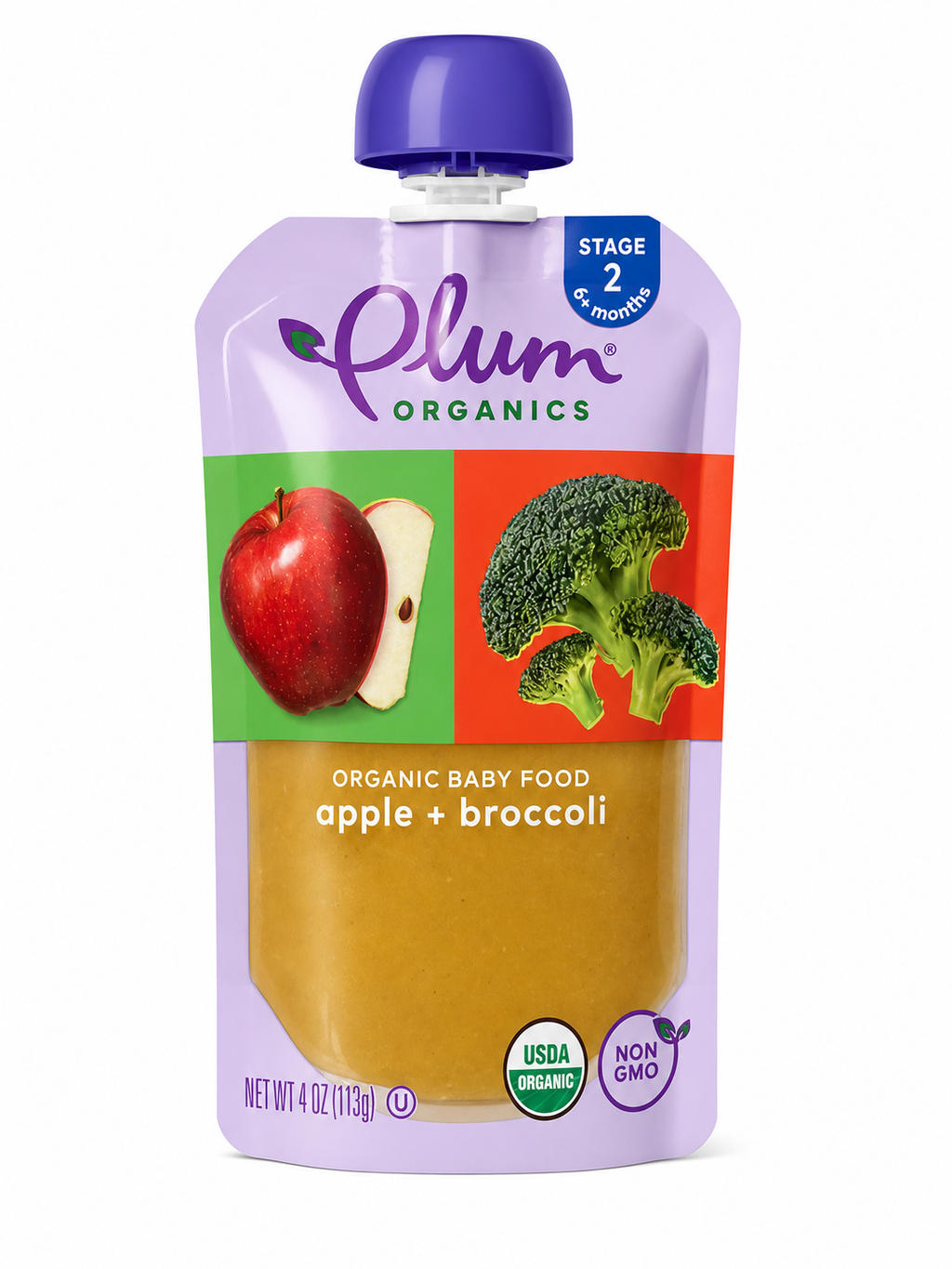 Compota de manzana & brocoli - Plum Organics