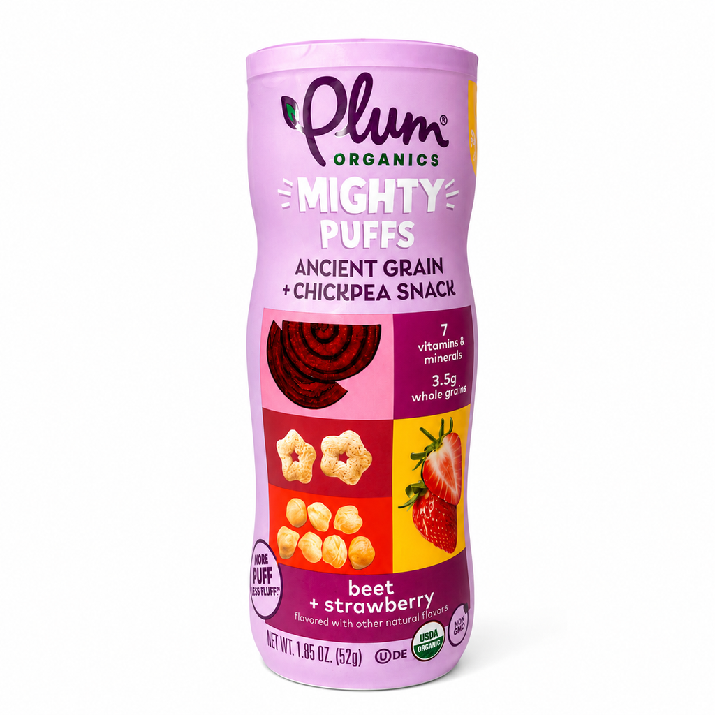 Puffs de chickpea, remolacha & fresa - Plum Organics