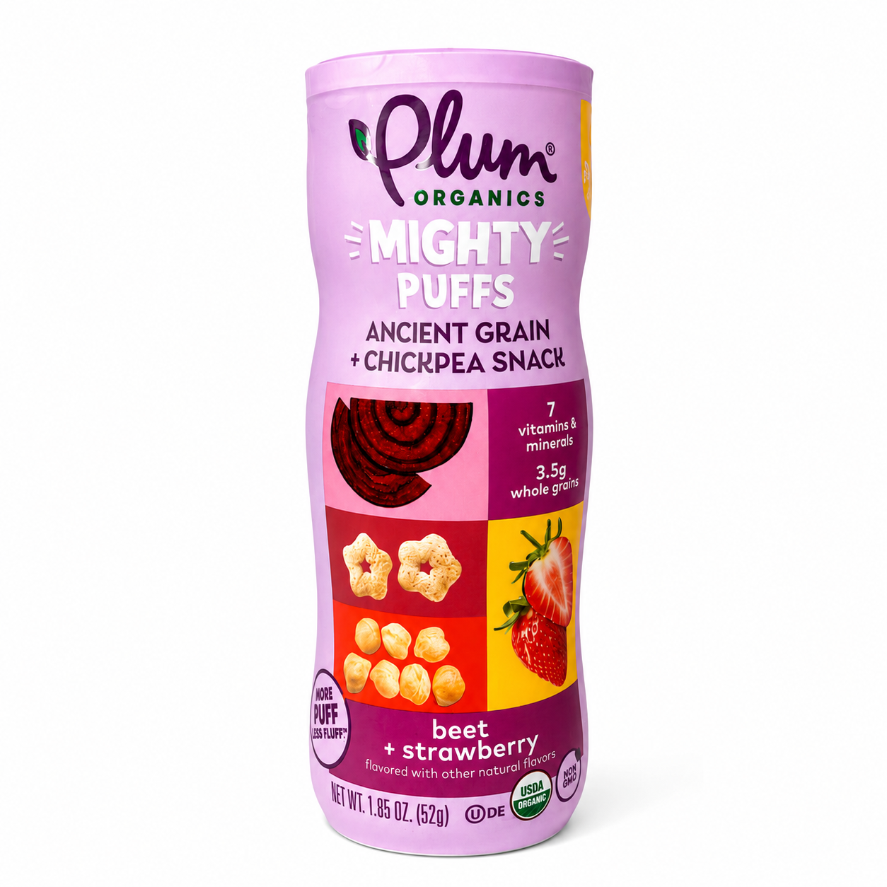 Puffs de chickpea, remolacha & fresa - Plum Organics