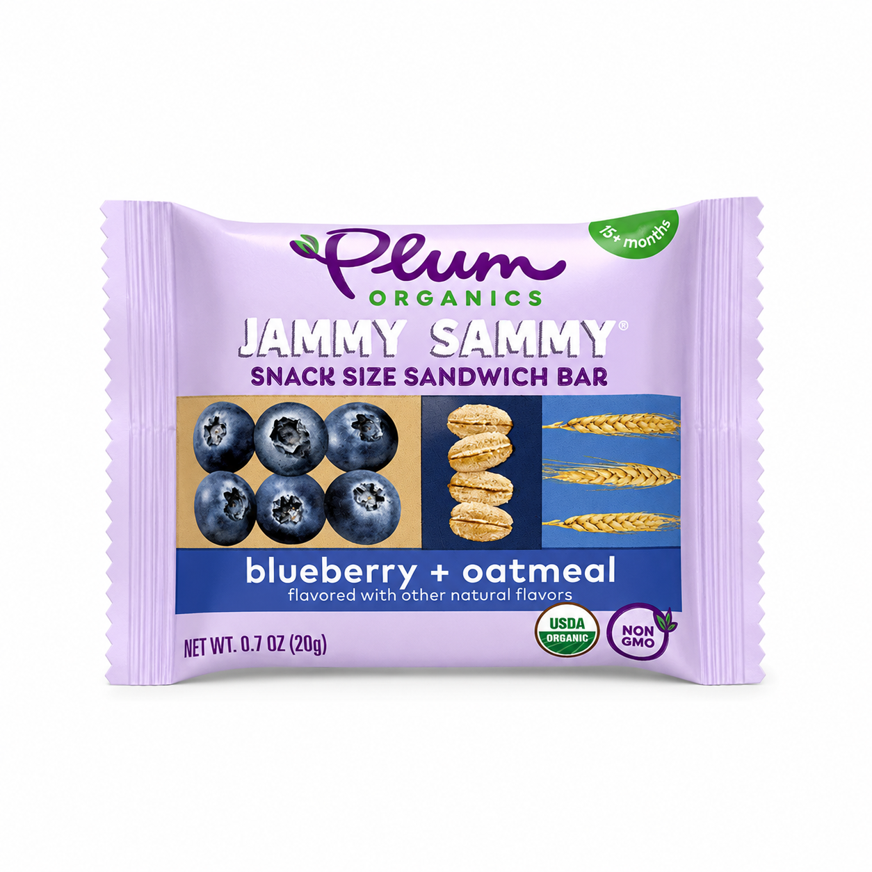 Barrita de blueberry & avena, Jammy Sammy - Plum Organics