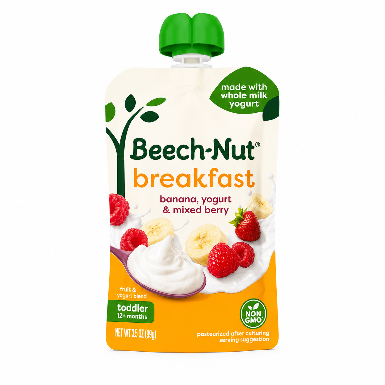 Compota de yogurt, guineo & mixed berry - Beech-Nut